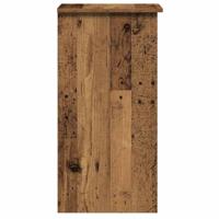 Bureau met schappen 84x40x78 cm bewerkt hout oud houtkleurig - thumbnail