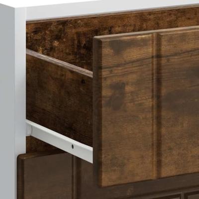 Onderkast Lucca bewerkt hout gerookt eikenkleurig