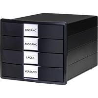 HAN IMPULS KARMA 10128-13 Ladebox Zwart DIN A4, DIN C4 Aantal lades: 4 - thumbnail