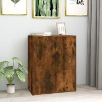Dressoir 60x30x75 cm bewerkt hout gerookt eikenkleurig - thumbnail
