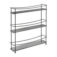 Metaltex kumino kruidenrek 3 etages mat zwart/metaal - thumbnail