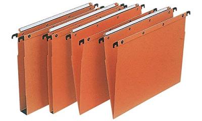 L&apos;Oblique hangmappen voor laden AZO tussenafstand 390 mm (foolscape), V-bodem, oranje