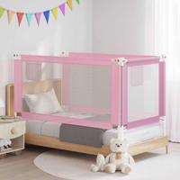 VidaXL Bedhekje peuter 160x25 cm stof roze - thumbnail
