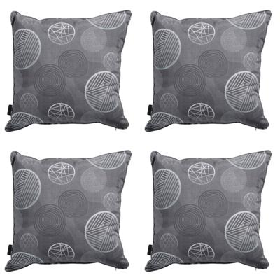 Sierkussen Circle grijs 50 cm x 50 cm (4 stuks) Madison - Madison
