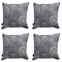 Sierkussen Circle grijs 50 cm x 50 cm (4 stuks) Madison - Madison - thumbnail