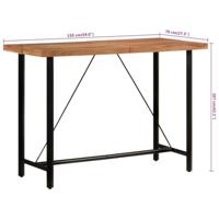 Bartafel 150x70x107 cm massief acaciahout en ijzer - thumbnail