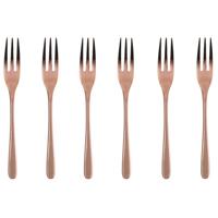 Sambonet gebaksvorkjes Taste koper set van 6 - thumbnail