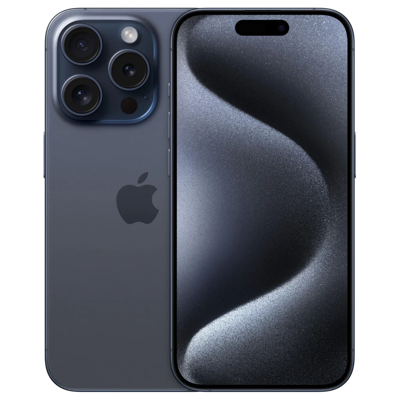 Refurbished iPhone 15 Pro Max 256 GB Titanium Blauw Als nieuw
