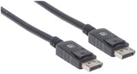 Manhattan DisplayPort Aansluitkabel DisplayPort-stekker, DisplayPort-stekker 3.00 m Zwart 307093-CG DisplayPort-kabel - thumbnail