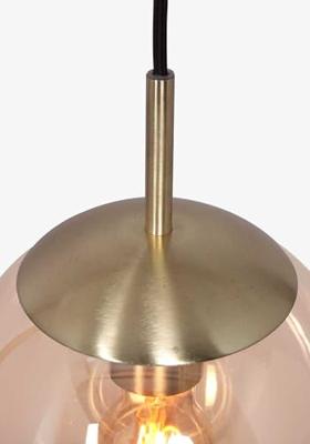 Steinhauer Gouden glazen hanglampBolique Ø 30cm - 3498ME