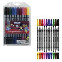 Toppoint duo viltstiften 10stuks - thumbnail