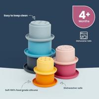 BigJigs Stapelbare bekers - vanaf 12mnd - thumbnail