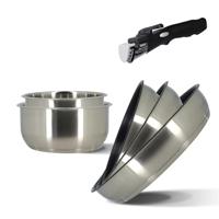 Kookgereiset - Inductie - MENASTYL - 7930018 - Roestvrij staal - 6-delig - Afneembare handgreep - Grijs - thumbnail