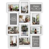 Haes Deco Kunststof galerie / multi fotolijst Salzburg wit voor 12 foto's 10x15 (formaat 44,5 x 55,5 cm) - MP108 - thumbnail