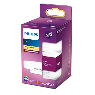 Philips LED 77371700 LED-lamp Energielabel F (A - G) GX53 5.5 W = 40 W Warmwit (Ø x l) 7.5 cm x 2.55 cm 1 stuk(s)