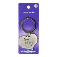 Hart sleutelhanger - Love of my life - thumbnail