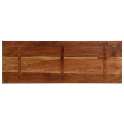 Tafelblad rechthoekig 140x50x3,8 cm massief gerecycled hout