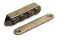 DX - Magneetsnapper ""Super Polair"" / type 5203E / opschroevend / 12 kg / zamac, vernikkeld - thumbnail