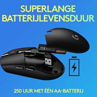 Logitech G305 Lightspeed Gaming-muis Bluetooth Optisch Blauw 6 Toetsen 12000 dpi Verlicht, Ergonomisch - thumbnail