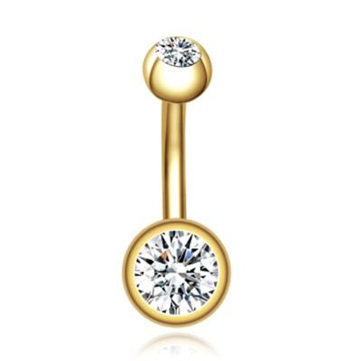 Chirurgisch Edelstaal Navelpiercing - Zirkonia