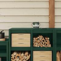 VidaXL Houtverf groen 16,5 x 16,5 x 16 cm wandprint - thumbnail