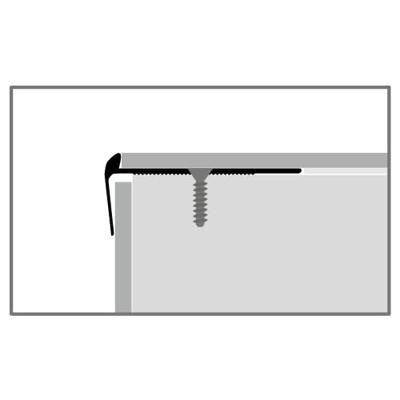 Küberit - Trapneusprofiel 859 15mm t.b.v. 2,5mm PVC brons - 250 cm