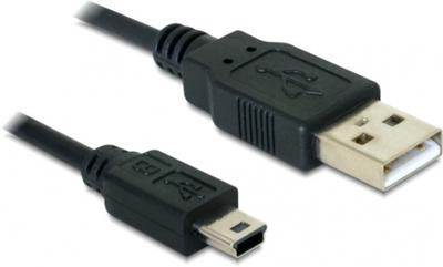 Delock USB 2.0 type A naar type mini B kabel (5-polig, 1m)