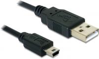 Delock USB 2.0 type A naar type mini B kabel (5-polig, 1m) - thumbnail