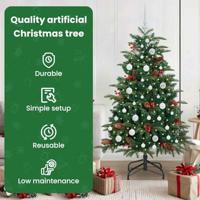 VidaXL Kunstkerstboom groen 150 cm pvc en metaal en plastic - thumbnail