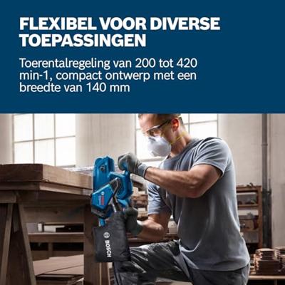 Bosch Blauw GBS 750 Professional Bandschuurmachine | 850W | 75 x 533 mm - 06012C1020 - thumbnail