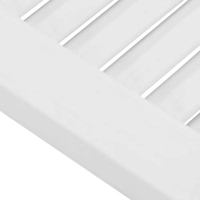 Kastdeuren louvredesign 2 st 99x29,5 cm wit