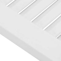 Kastdeuren louvredesign 2 st 99x29,5 cm wit - thumbnail