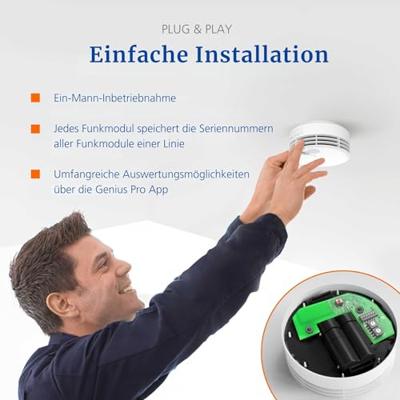 Hekatron FM.Pro X Draadloze module Koppelbaar (b x d) 60 mm x 78 mm