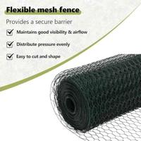 VidaXL Afrasteringspaal groen 25 x 1 m (25 mm gaas) staal - thumbnail