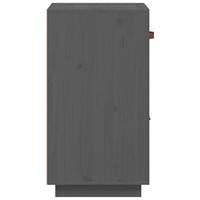 Dressoir 34x40x75 cm massief grenenhout grijs - thumbnail