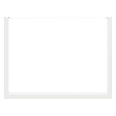 Eettafelpoten 2 st U-vormig 100x(72-73) cm staal wit