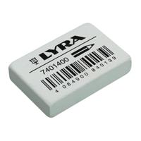 Gum lyra india rubber 40 stuks wit - thumbnail