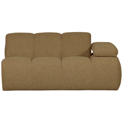 Woood Mojo 1,5-zits bank arm recht bouclé Geel/Bruin Melange