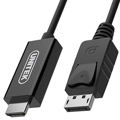 UNITEK Y-5118CA video kabel adapter 1,8 m HDMI Type A (Standaard) DisplayPort Zwart