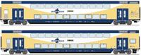 Roco 6200106 H0 2-delige set dubbeldekswagons van de metronoom Set van 2: 2e klas DBPza - thumbnail