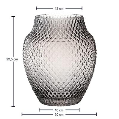 Leonardo Poesia Vaas 23 cm grijs Leonardo Poesia Vaas 23 cm grijs