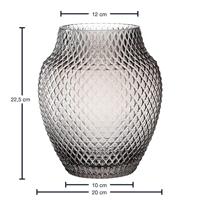 Leonardo Poesia Vaas 23 cm grijs - thumbnail
