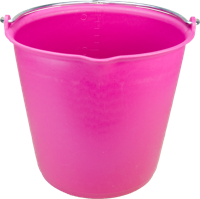 Emmer 15 l met schenktuit roze - thumbnail