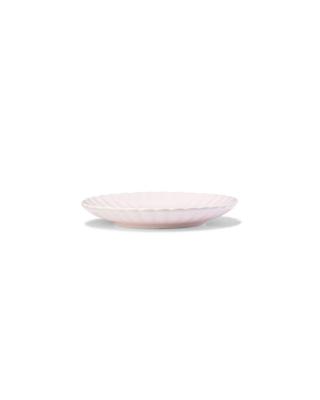 HEMA Gebaksbord ⌀14cm aardewerk bloem roze (roze)