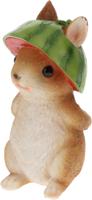 Konijn met zomer hoed 16 cm 3 ass Nampook - Nampook - thumbnail