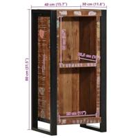 Nachtkastje 40x30x80 cm massief gerecycled hout - thumbnail