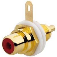 Rutenbeck 17000306 Cinch-connector Bus, inbouw horizontaal Rood 1 stuk(s) - thumbnail