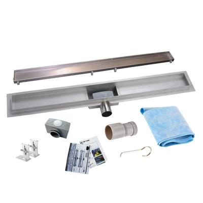 Wiesbaden RVS Douchegoot | Tegelrooster | Flens met uitneembaar sifon | 60x7cm en 6,7cm diep Wiesbaden RVS Douchegoot | Tegelrooster | Flens met uitneembaar sifon | 60x7cm en 6,7cm diep