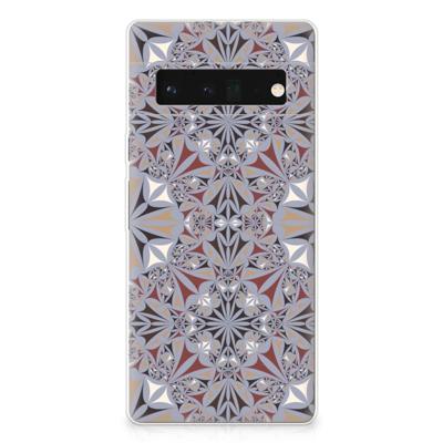 Google Pixel 6 Pro | TPU | Siliconen hoesje | Flower Tiles Google Pixel 6 Pro | TPU | Siliconen hoesje | Flower Tiles