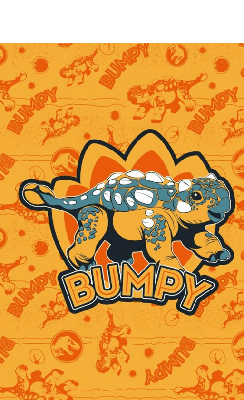 Jurassic Park fleece plaid Oranje - 100 x 150 cm Jurassic Park fleece plaid Oranje - 100 x 150 cm